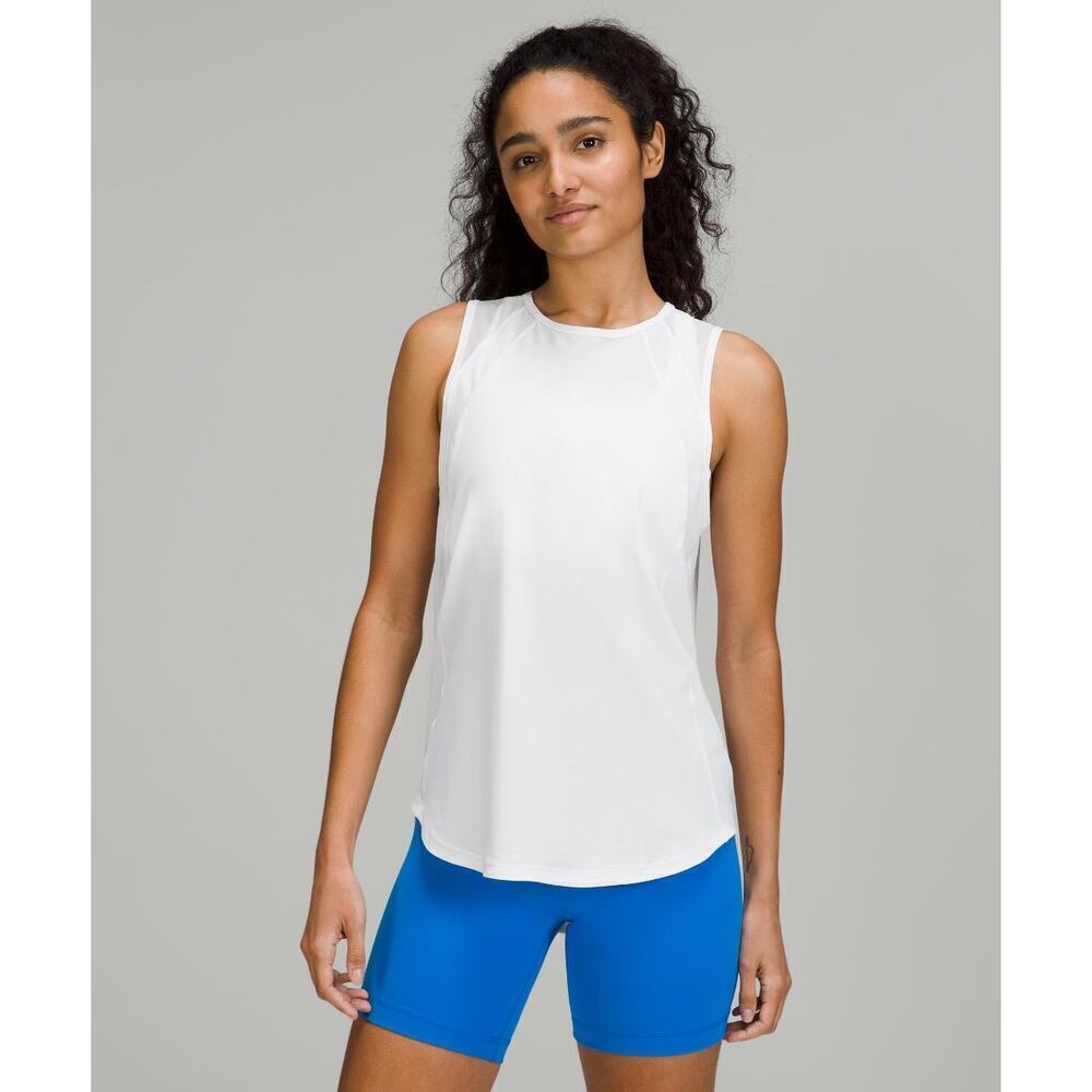 Lululemon Sculpt Tank Top Back Vent White Size Large